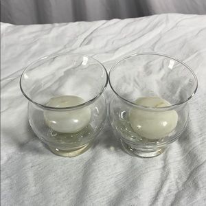 🍀Glass Candle Set of Two